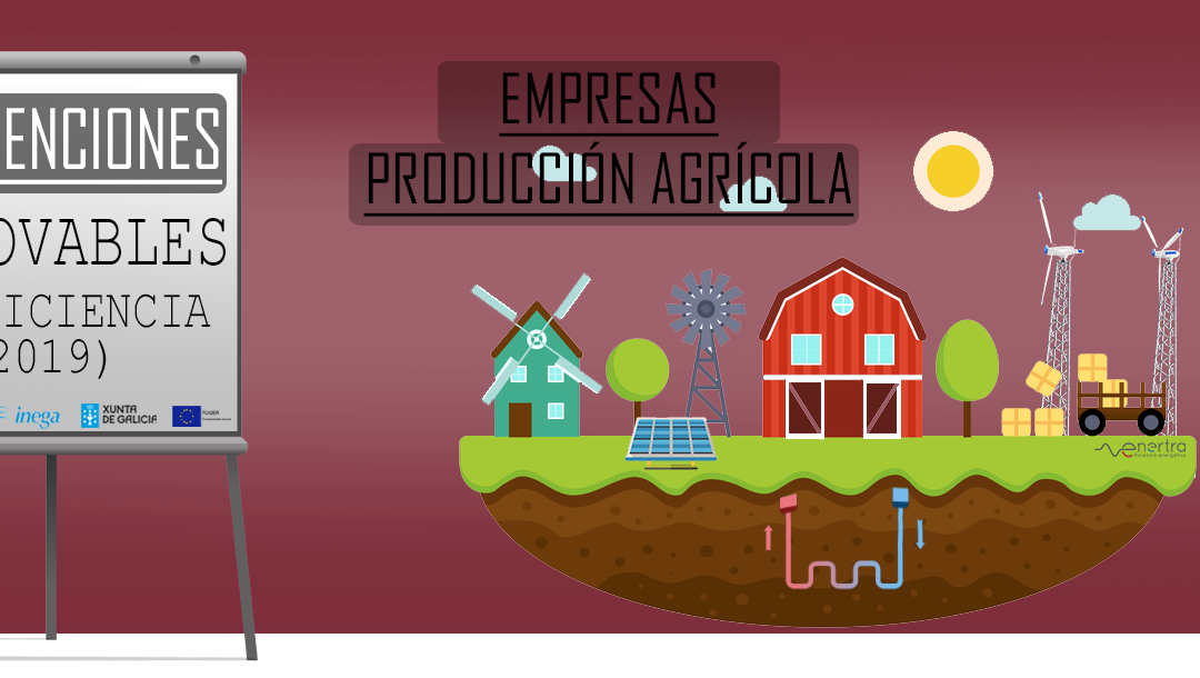 SUBVENCIONES PARA PROYECTOS DE RENOVABLES Y EFICIENCIA ENERGÉTICA EN EMPRESAS DE PRODUCCIÓN AGRÍCOLA 2019