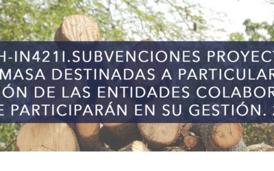 Subvenciones para proyectos de biomasa destinadas a particulares. 2020