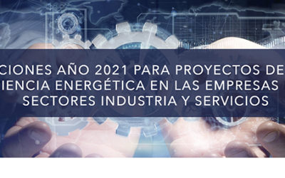 SUBVENCIONES AÑO 2021 PARA PROYECTOS DE AHORRO Y EFICIENCIA ENERGÉTICA EN LAS EMPRESAS DE LOS SECTORES INDUSTRIA Y SERVICIOS